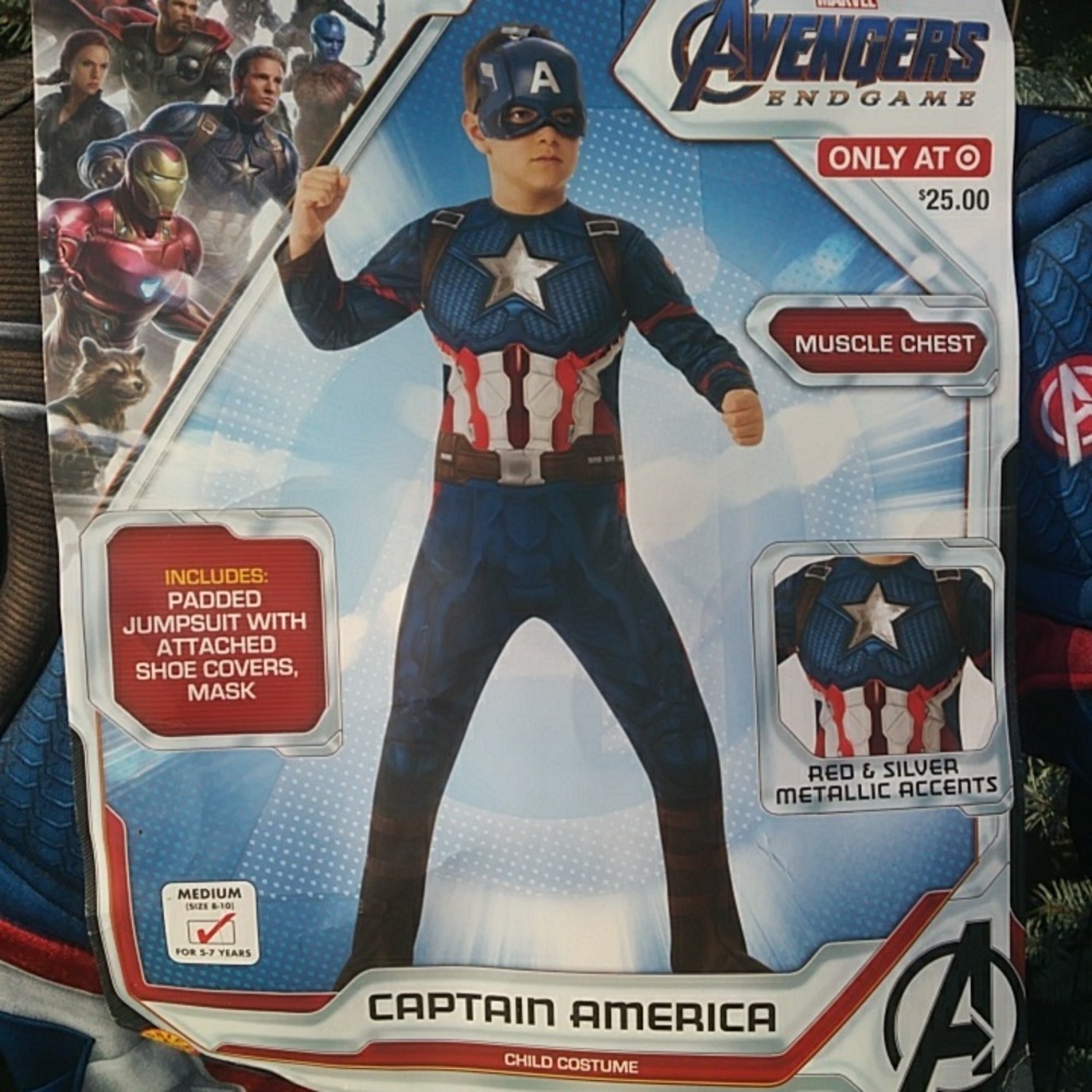 Captian America Medium Child Costume Marvel